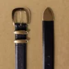Legendärer breiter Ledergürtel aus massivem Messing