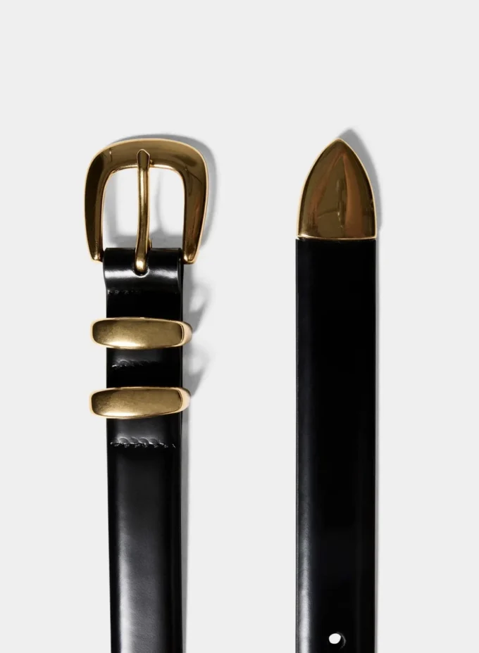 Legendärer Gürtel aus massivem Messing und Kalbsleder