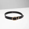 Lifetime Solid Brass Leather Wide Belt Lifetime Solid Brass Leather Wide Belt