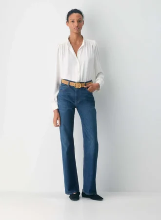 Lifetime Solid Brass Suede Wide Belt