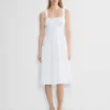 Martine Poplin Midi-Kleid