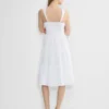 Martine Poplin Midi-Kleid