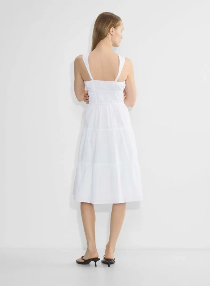 Martine Poplin Midi-Kleid
