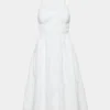 Martine Poplin Midi-Kleid
