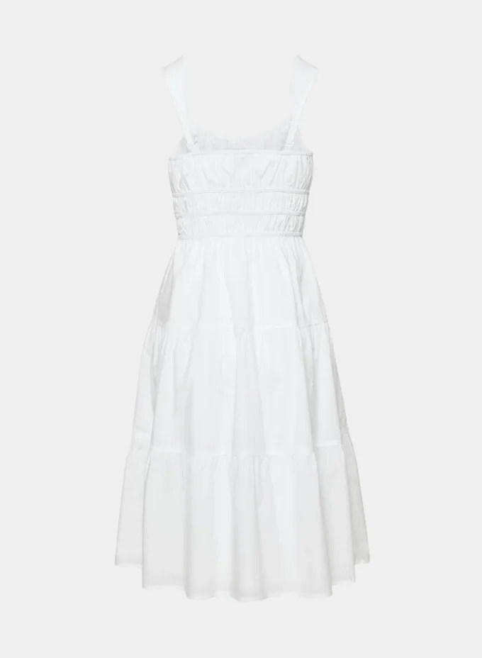 Martine Poplin Midi-Kleid