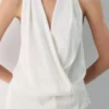 Martini Satin Halter Bluse