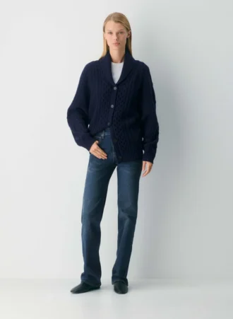 Merinowolle-Strickjacke im Heritage-Stil