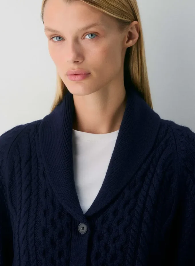 Merinowolle-Strickjacke im Heritage-Stil