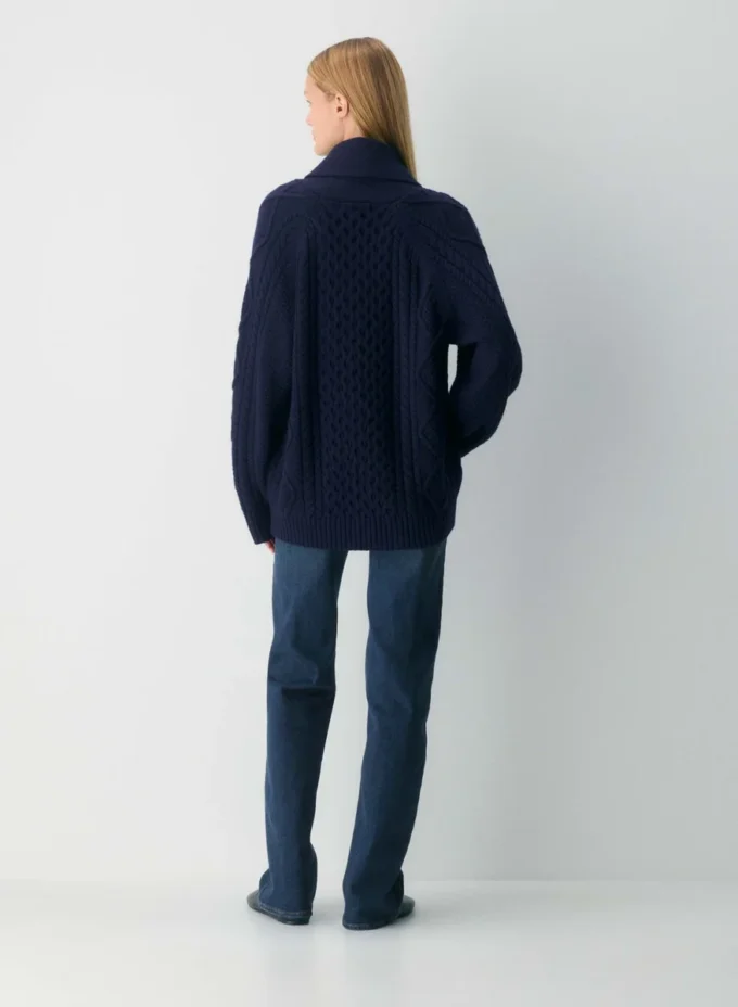Merinowolle-Strickjacke im Heritage-Stil
