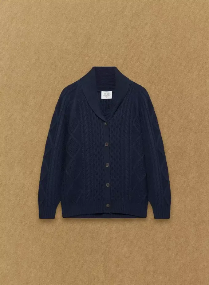 Merinowolle-Strickjacke im Heritage-Stil