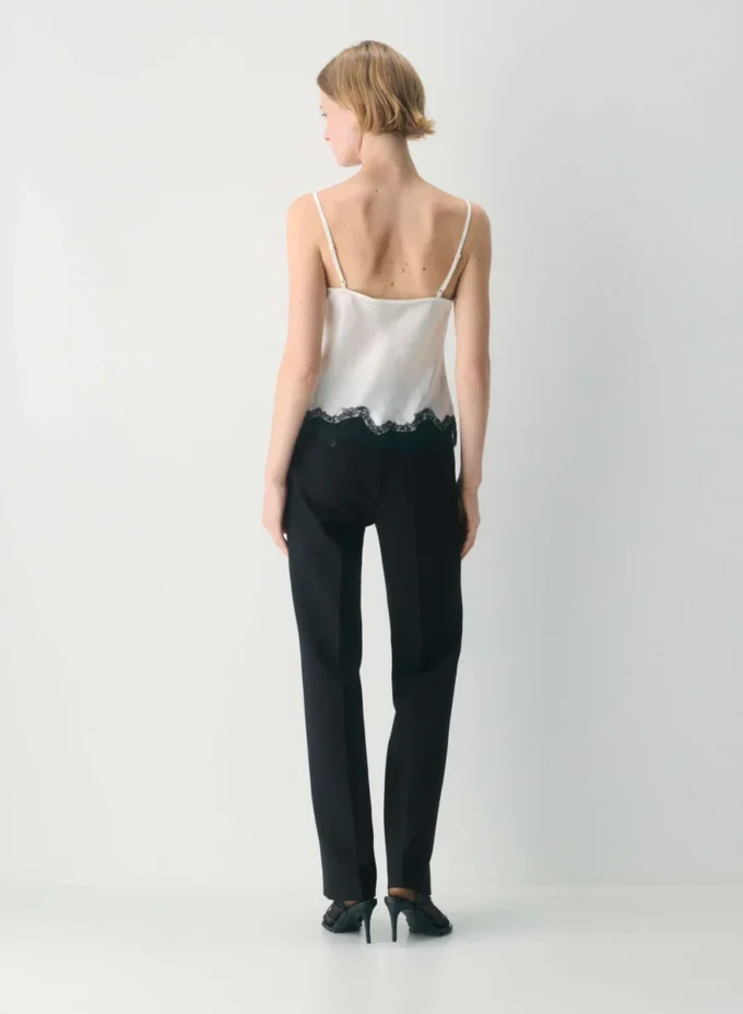 Motiv-Satin-Top