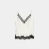 Motiv-Satin-Top