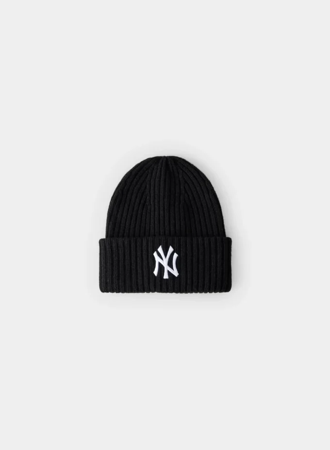 New Era Ny Yankees Rippstrickmütze aus Merinowolle New Era Ny Yankees Rippstrickmütze aus Merinowolle