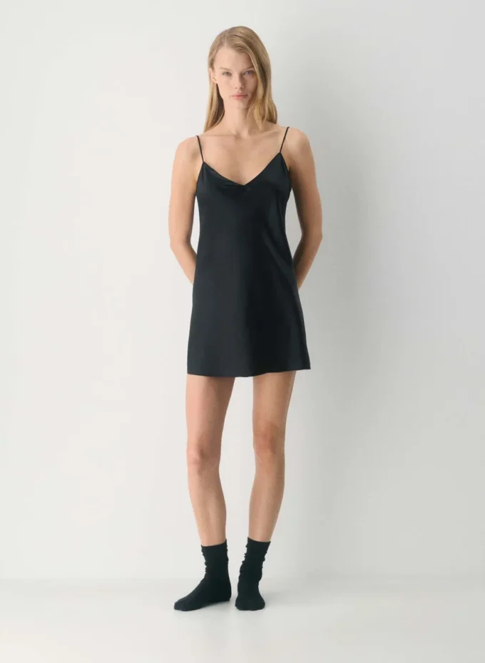 Nightside Seiden-Pyjama-Slip-Kleid
