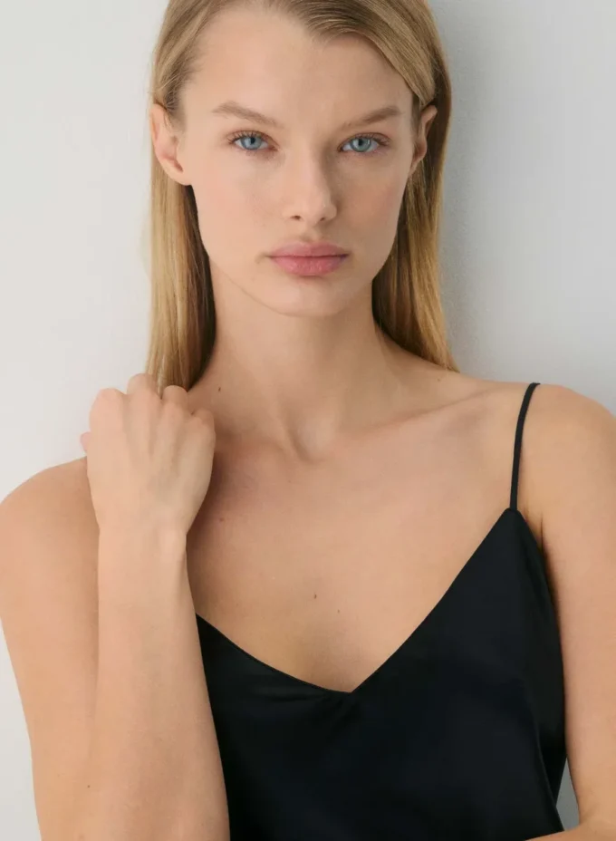 Nightside Seiden-Pyjama-Slip-Kleid