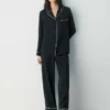 Nightside Seiden-Pyjamahemd