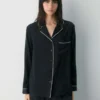 Nightside Seiden-Pyjamahemd