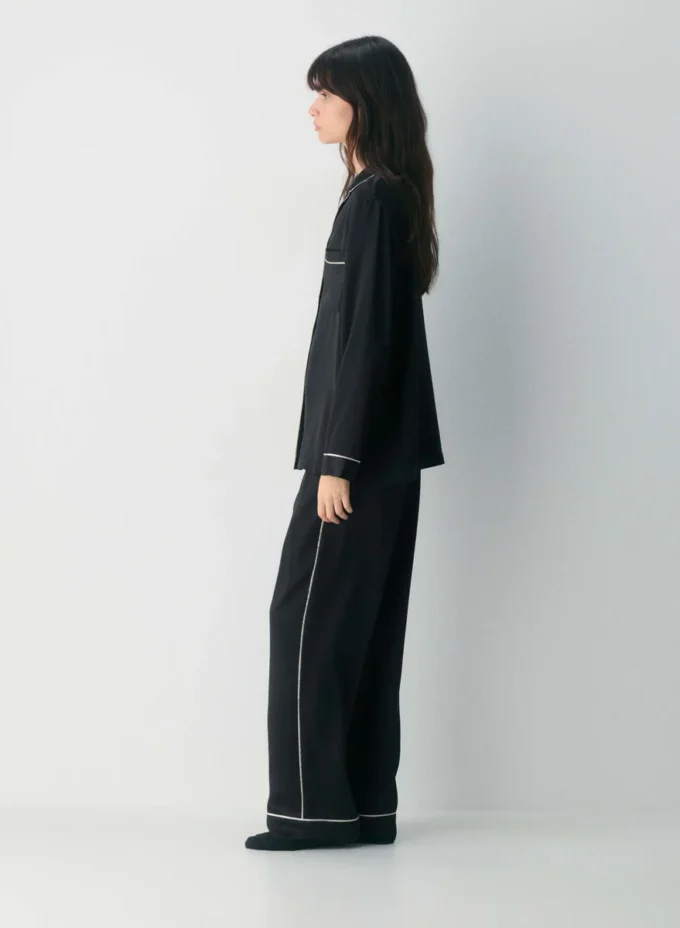 Nightside Seiden-Pyjamahemd