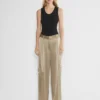 Outgoing Satin Cargo Pant