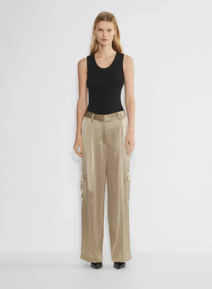 Outgoing Satin Cargo Pant