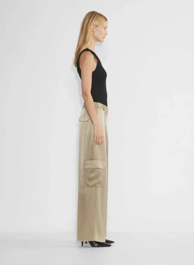 Outgoing Satin Cargo Pant