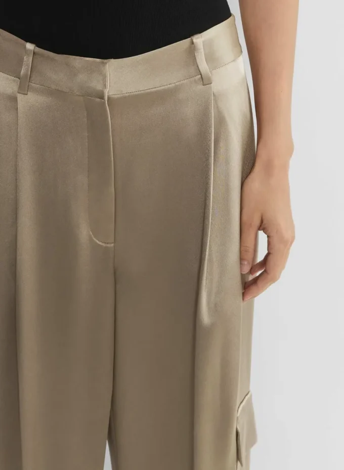 Outgoing Satin Cargo Pant