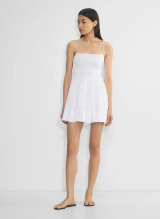 Peachy Poplin Kleid