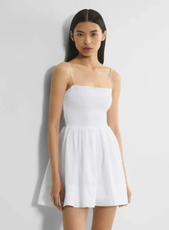 Peachy Poplin Kleid