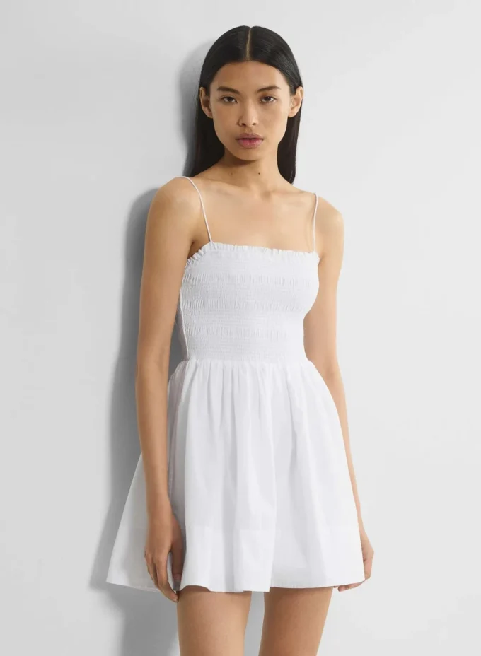 Peachy Poplin Kleid