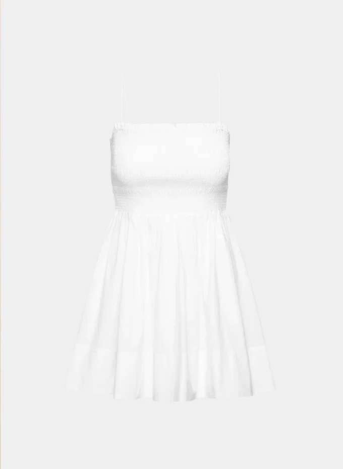Peachy Poplin Kleid