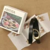 Perennial Solid Brass Leather Belt Perennial Solid Brass Leather Belt