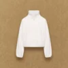 Plateau-Rollkragenpullover mit Reißverschluss Plateau-Rollkragenpullover mit Reißverschluss