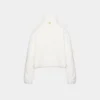 Plateau-Rollkragenpullover mit Reißverschluss Plateau-Rollkragenpullover mit Reißverschluss