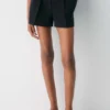 Plissierte Mini-Shorts Plissierte Mini-Shorts