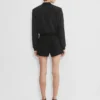 Plissierte Mini-Shorts