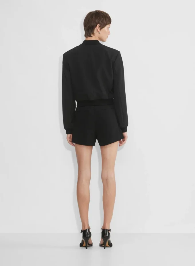 Plissierte Mini-Shorts