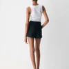 Plissierte Mini-Shorts Plissierte Mini-Shorts