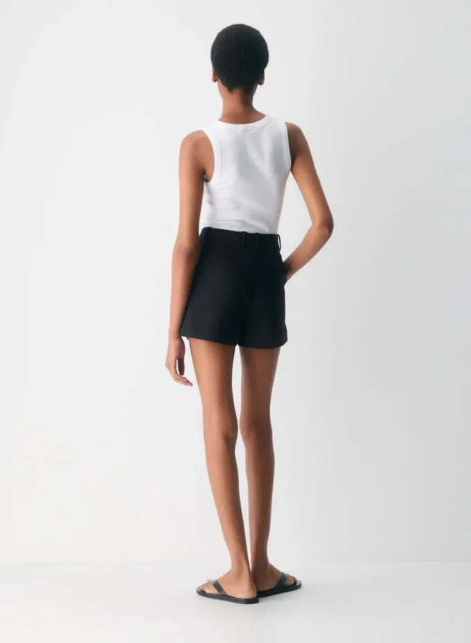 Plissierte Mini-Shorts Plissierte Mini-Shorts