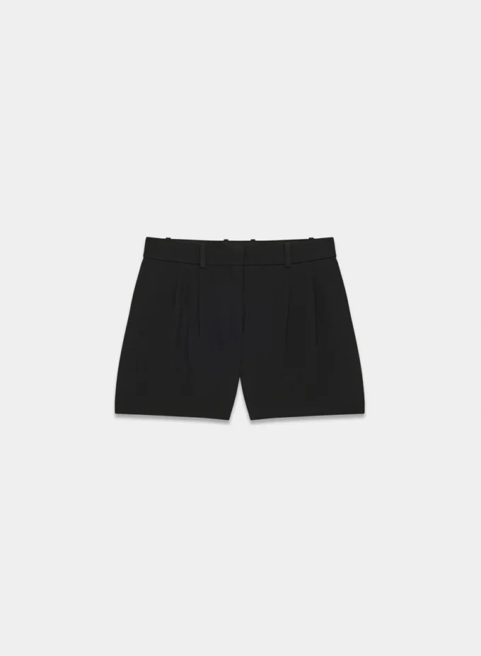 Plissierte Mini-Shorts
