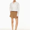 Plissierte Shorts in mittlerer Länge Plissierte Shorts in mittlerer Länge