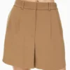 Plissierte Shorts in mittlerer Länge Plissierte Shorts in mittlerer Länge