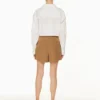 Plissierte Shorts in mittlerer Länge Plissierte Shorts in mittlerer Länge