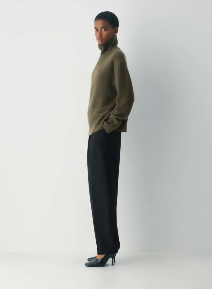 Plüschkaschmir Oversized-Rollkragenpullover Plüschkaschmir Oversized-Rollkragenpullover
