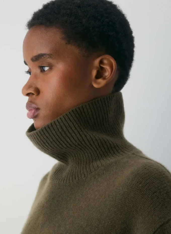 Plüschkaschmir Oversized-Rollkragenpullover Plüschkaschmir Oversized-Rollkragenpullover