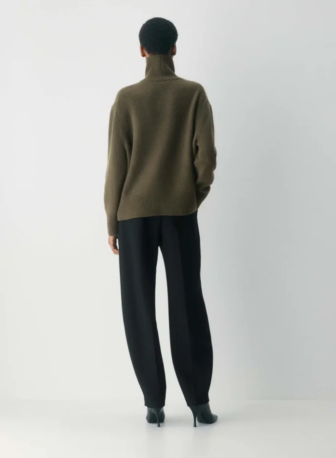 Plüschkaschmir Oversized-Rollkragenpullover Plüschkaschmir Oversized-Rollkragenpullover