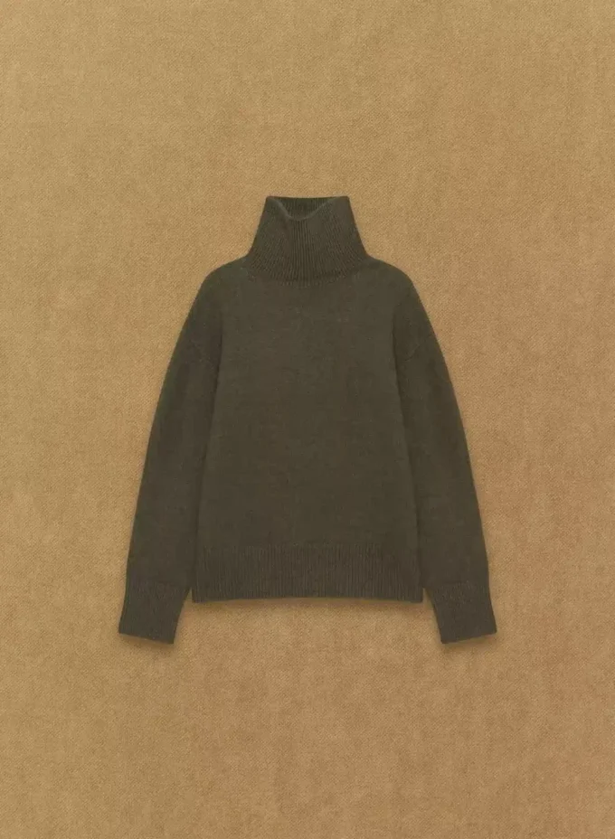 Plüschkaschmir Oversized-Rollkragenpullover Plüschkaschmir Oversized-Rollkragenpullover