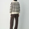 Plüschkaschmir-Polo-Pullover in Oversize-Passform Plüschkaschmir-Polo-Pullover in Oversize-Passform