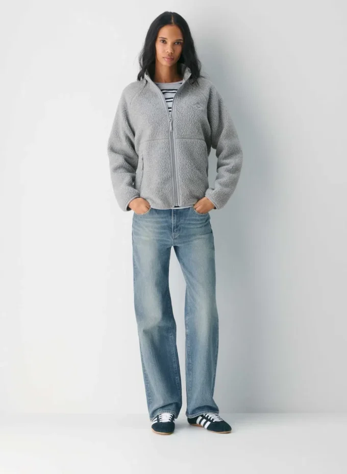 Polartec® Thermal Pro™ Raglan-Kapuzenjacke mit Reißverschluss Polartec® Thermal Pro™ Raglan-Kapuzenjacke mit Reißverschluss
