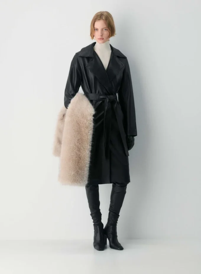 Silva Leder-Trenchcoat Silva Leder-Trenchcoat