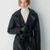Silva Leder-Trenchcoat Silva Leder-Trenchcoat
